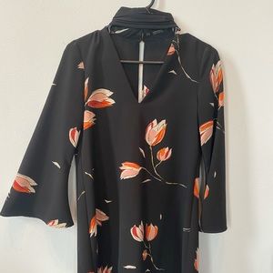 Zara Basic Collection Flare Sleeve Dress